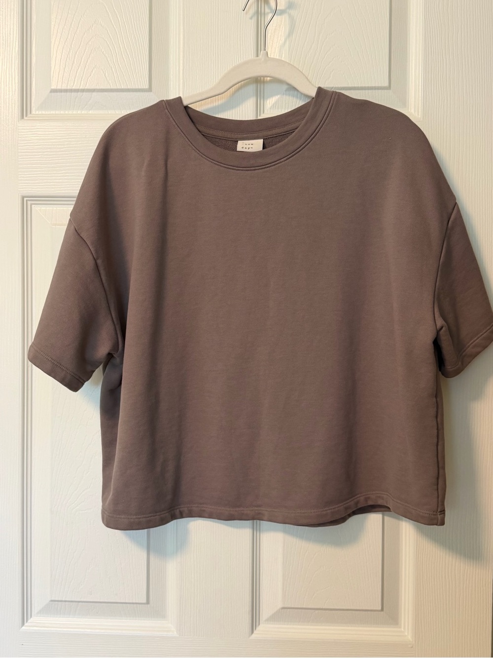 Womens A New Day Tee shirt sweatshirt sz L